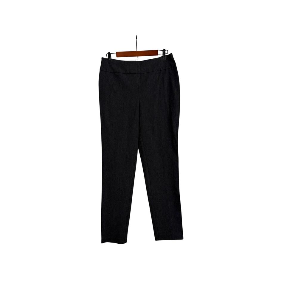 NWT Chico's Pants Fabulously Slimming Shaping Straight Ankle Grey Pull On Size 1